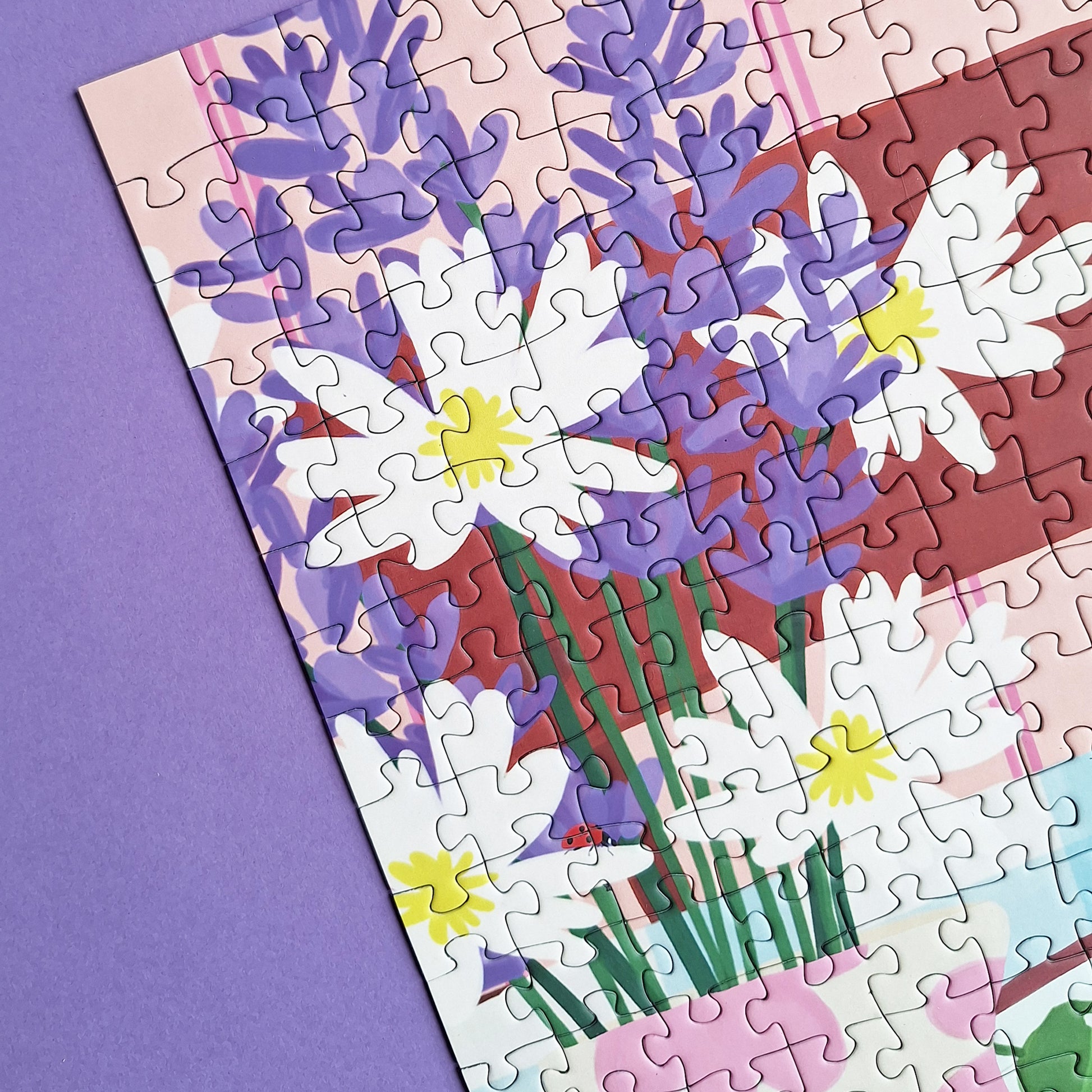 puzzle taxi brousse 1000 pièces tapas y amigos pièce rapportée insecte coccinelle fleur