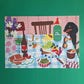 puzzle taxi brousse 1000 pièces tapas y amigos pièce rapportée chien repas food