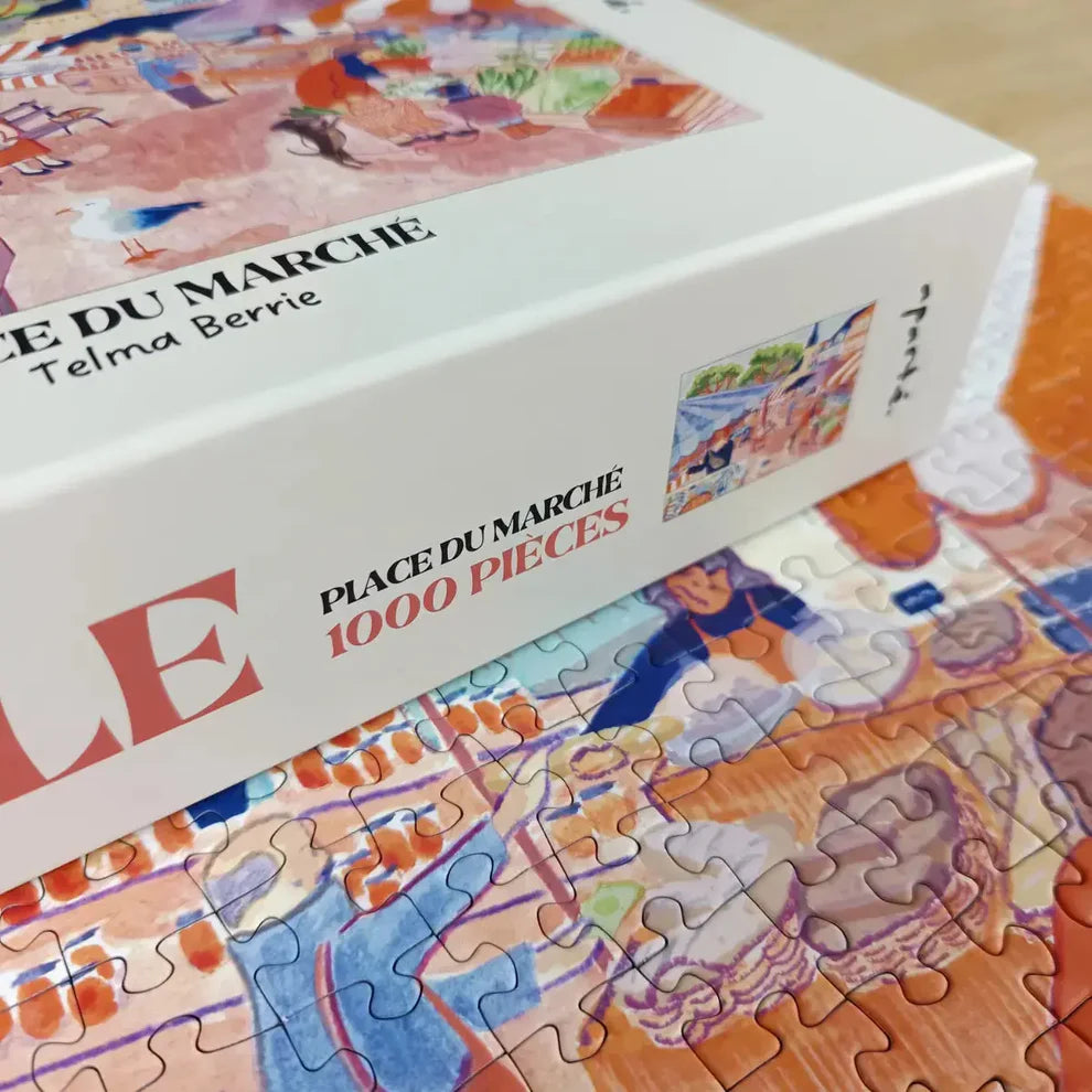 puzzle aparté place du marché 1000 pieces telma berrie made in france