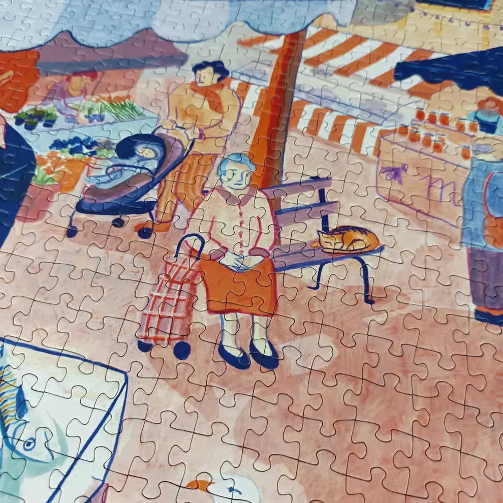 puzzle aparté telma berrie place du marché 1000 pieces made in france