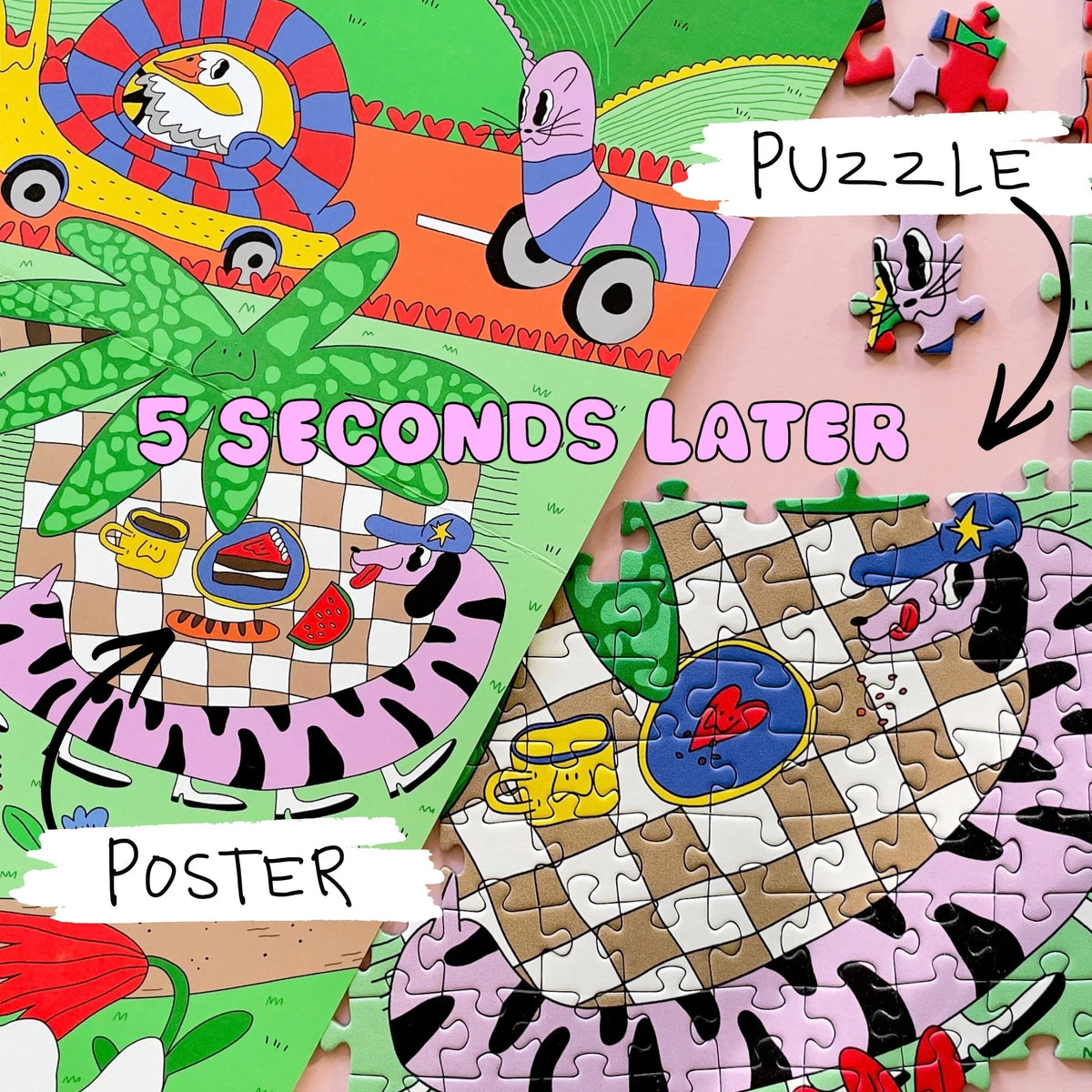 puzzle avant apres 1000 pieces das puzzle kollektiv 5 seconds later juani bengali