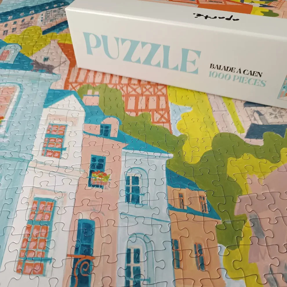 puzzle balade à caen 1000 pièces Aparté