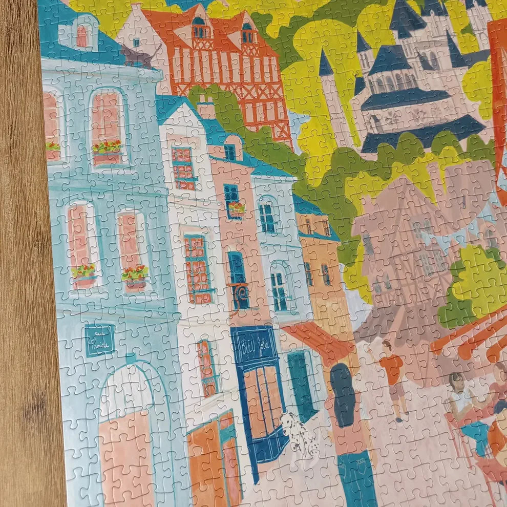 puzzle balade à caen 1000 pièces Aparté made in france