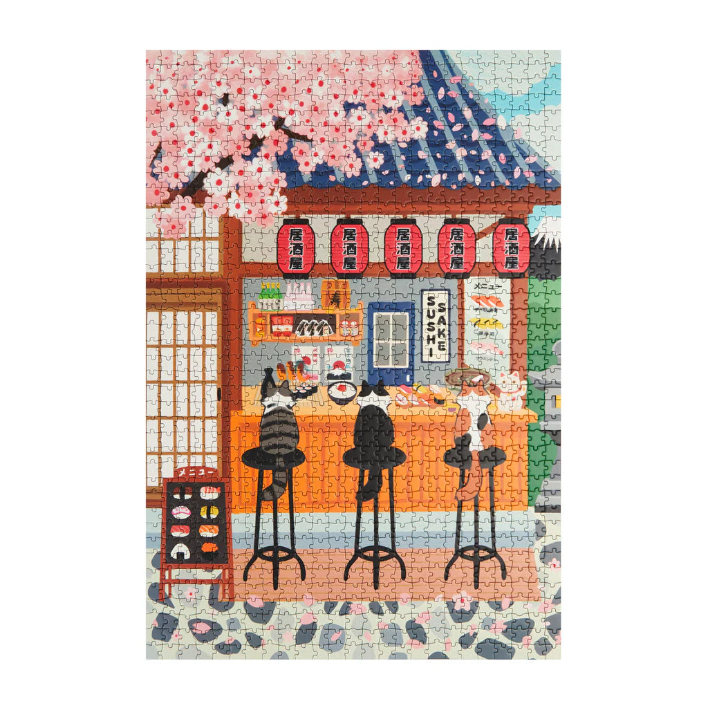 puzzle balvi sushi cats 1000 pièces cat japon chat