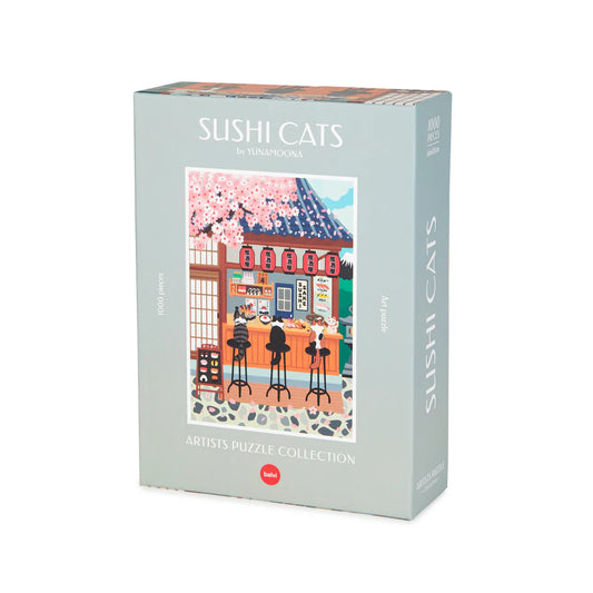 puzzle balvi sushi cats cat japon chat 1000 pièces
