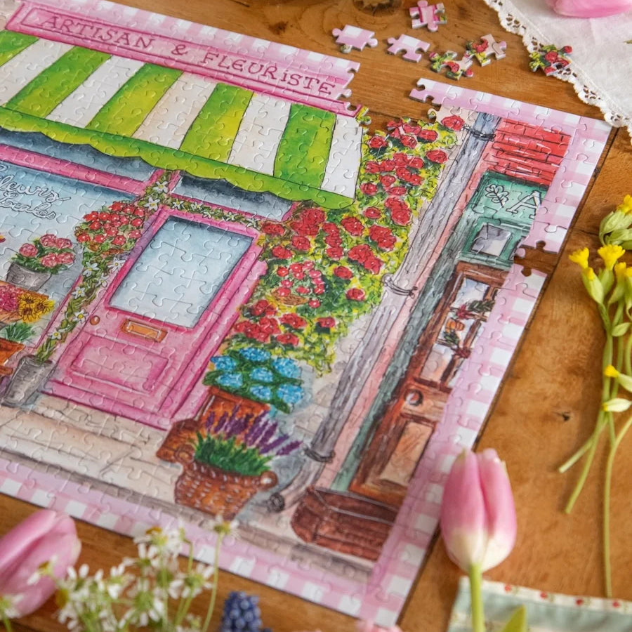 puzzle caro from woodland Fleuriste 500 pieces printemps