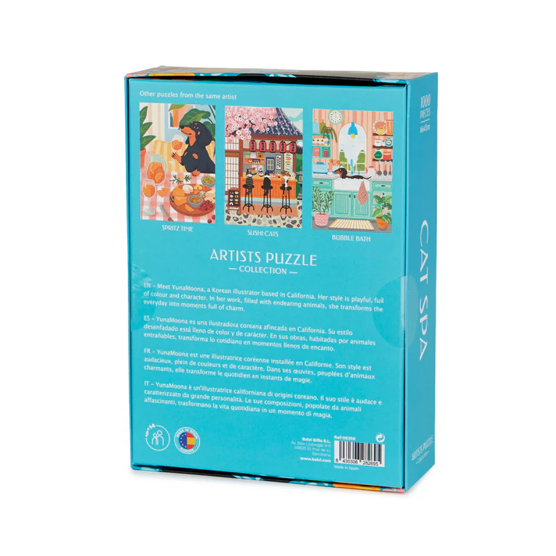 puzzle cat spa balvi 1000 pieces yunamoona
