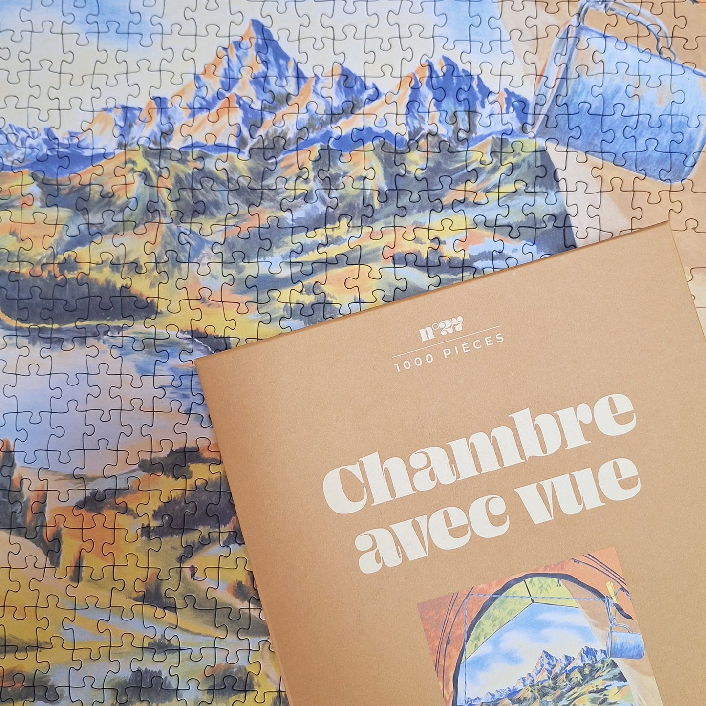 puzzle chambre avec vue 1000 pièces jour ferié tente camping montagne rando