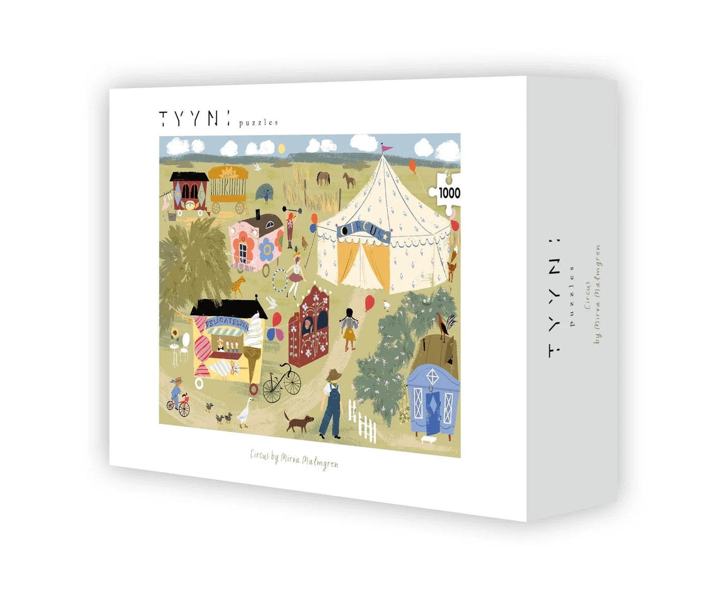 puzzle circus tyyni Mirva Malmgren 1000 pièces cirque enfant