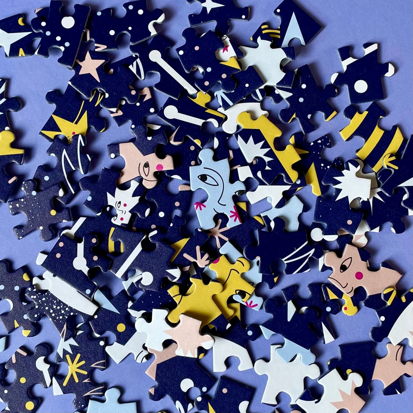 puzzle enfant 200 pièces lune espace étoile