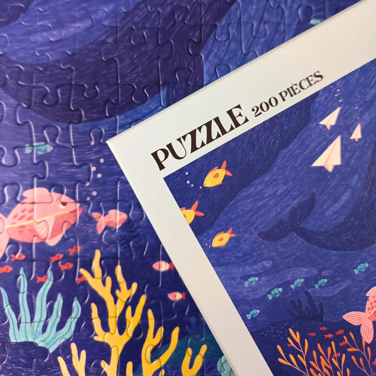 puzzle enfant 200 pieces plongee coloree aparte