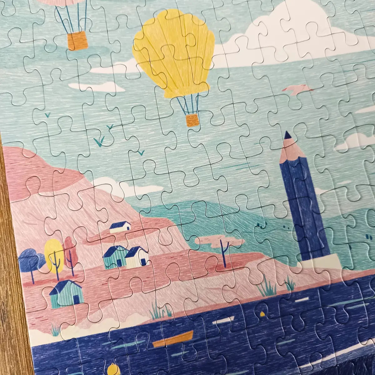 puzzle enfant aventure enchantee aparte phare port bateau