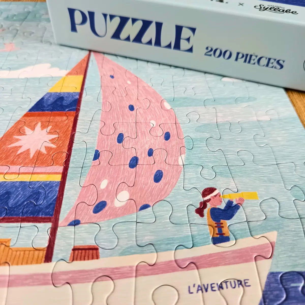 puzzle enfant bateau mer made in france 200 pieces aparte studio syllabe