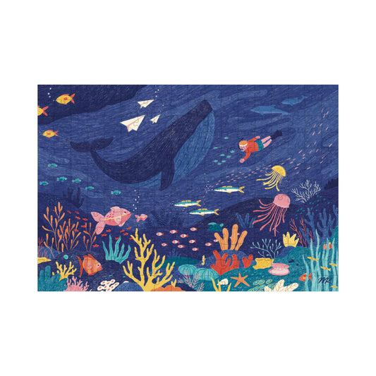 puzzle enfant plongee coloree aparte