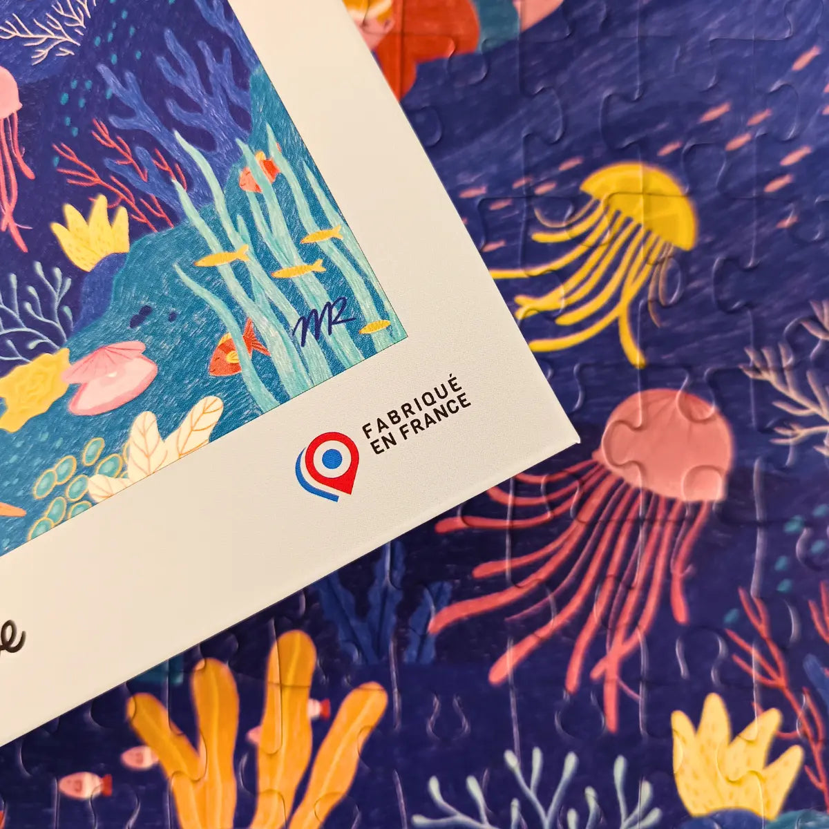 puzzle enfant plongee coloree aparte made in france