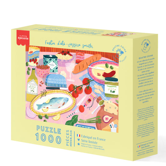 puzzle festin d'été jessica smith 1000 pièces 4 coins