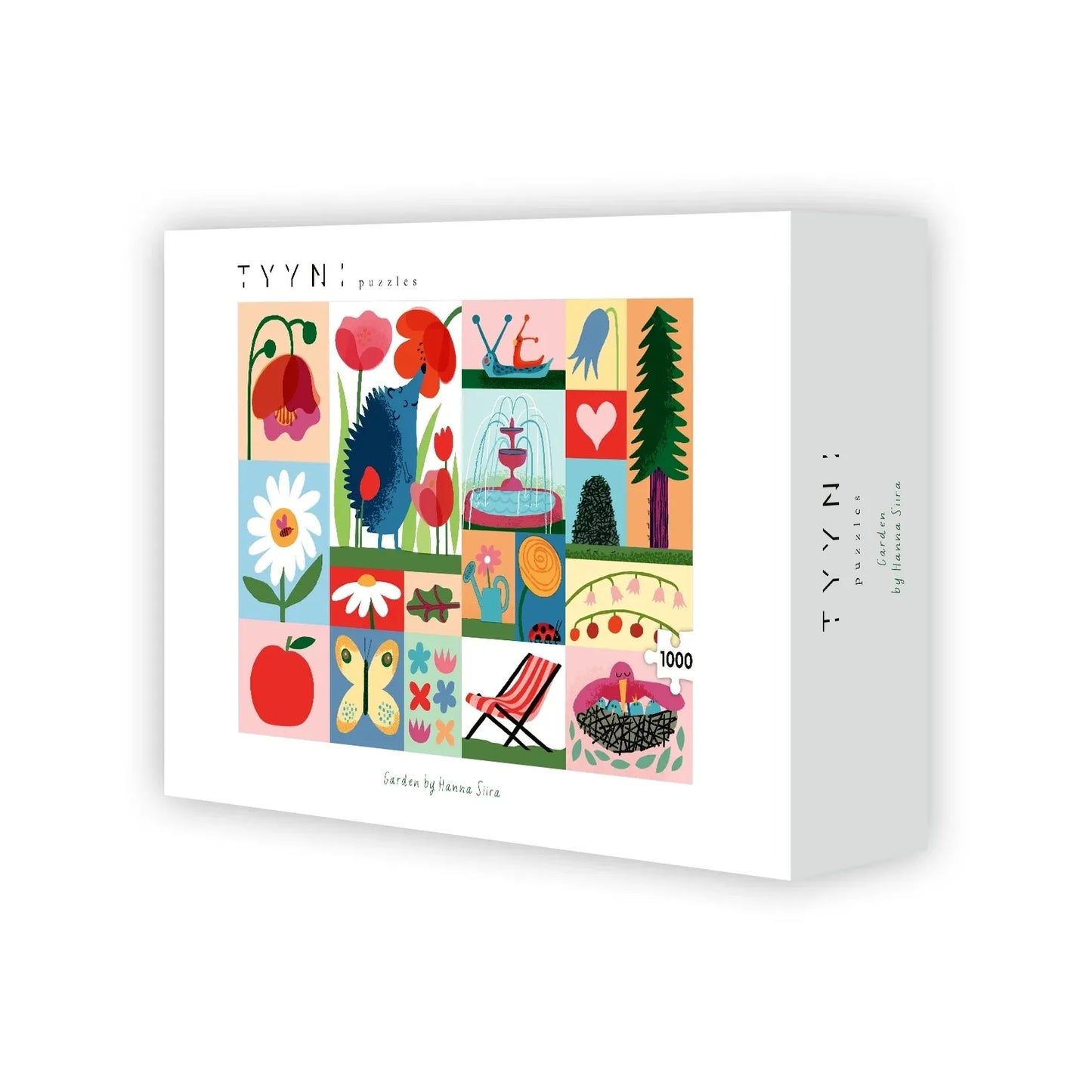 puzzle garden 1000 pièces tyyni Hanna Siira jardin animaux