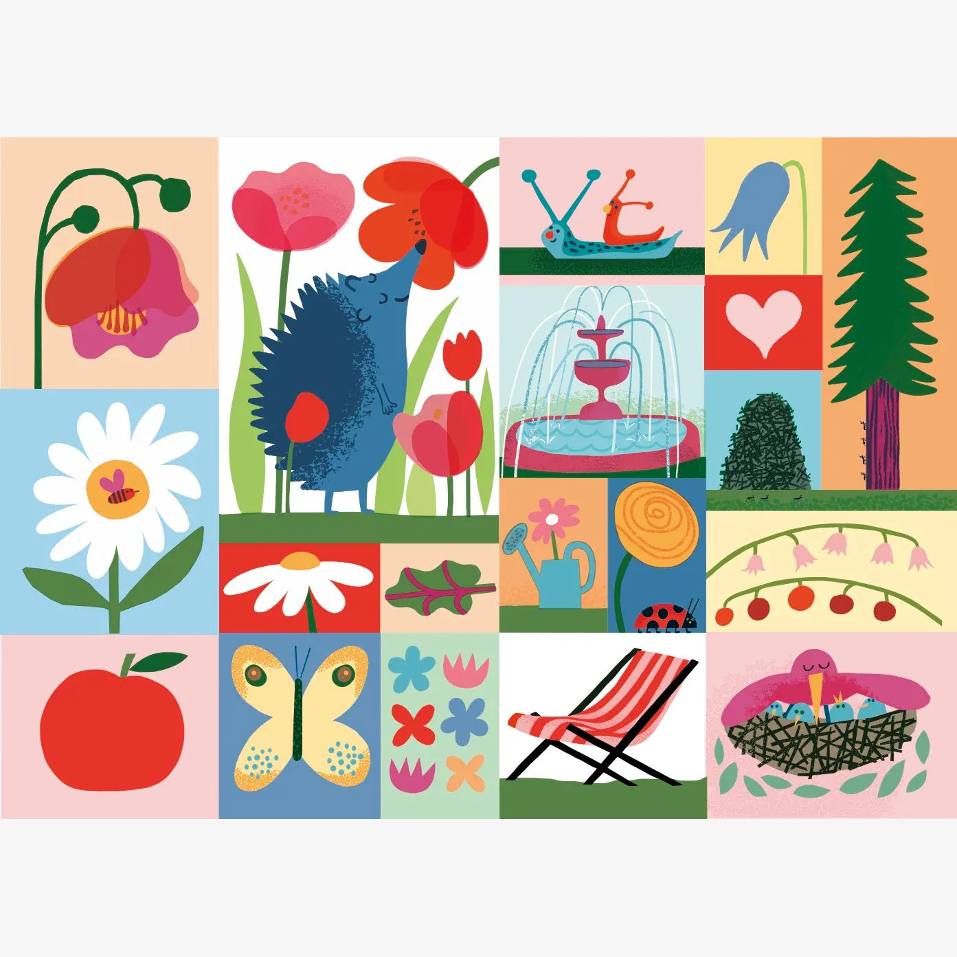 puzzle garden tyyni 1000 pièces Hanna Siira jardin animaux nature