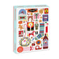 puzzle happily christmas noel hiver souvenir 1000 pieces
