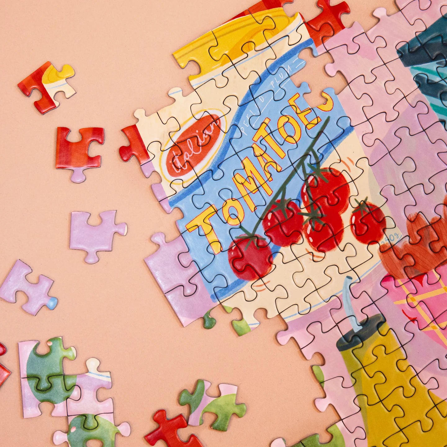 puzzle illustré la petite épicerie festin d'été 1000 pièces made in france