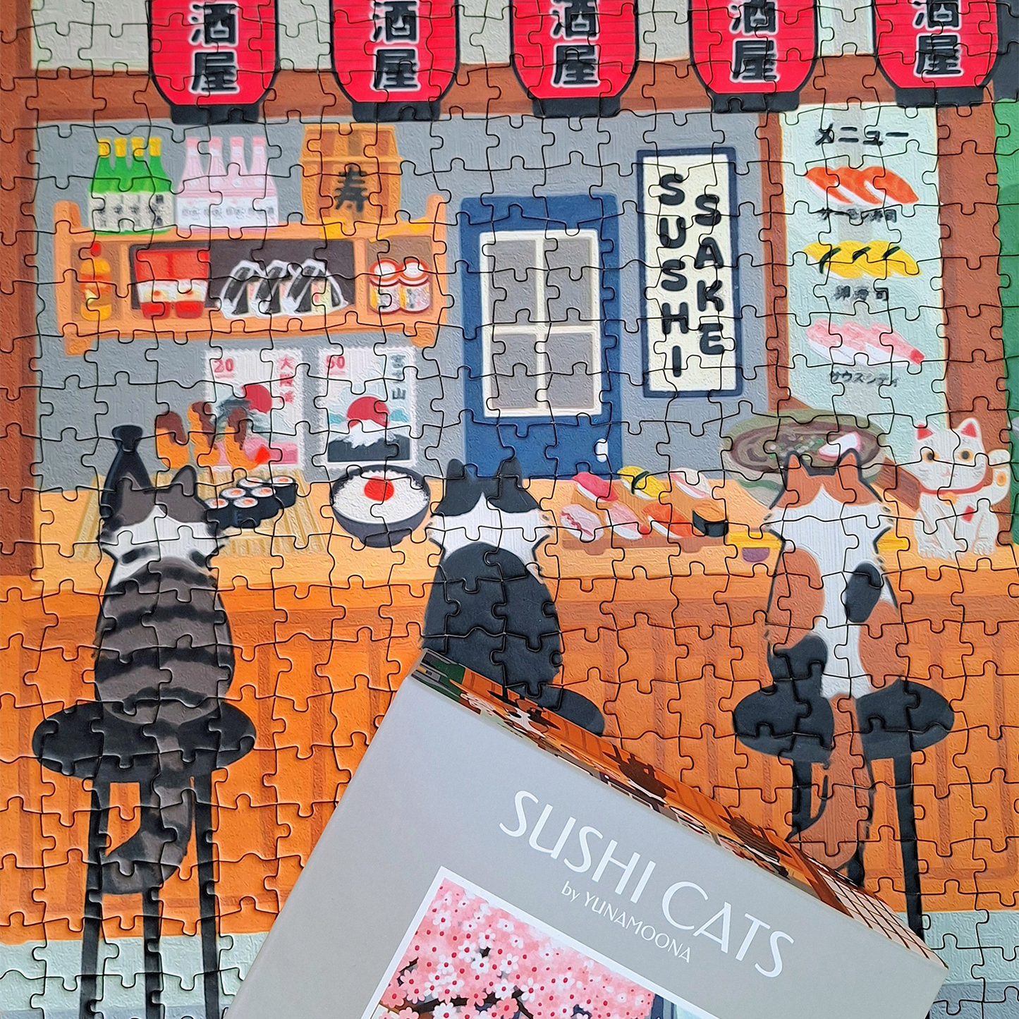 puzzle japon 1000 pièces sushi cats chat balvi