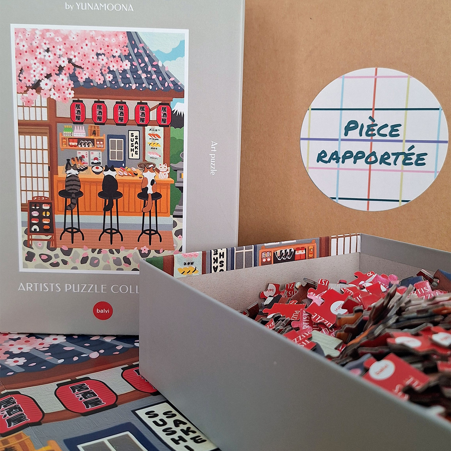 puzzle japon balvi 1000 pièces sushi cats chat yunamoona