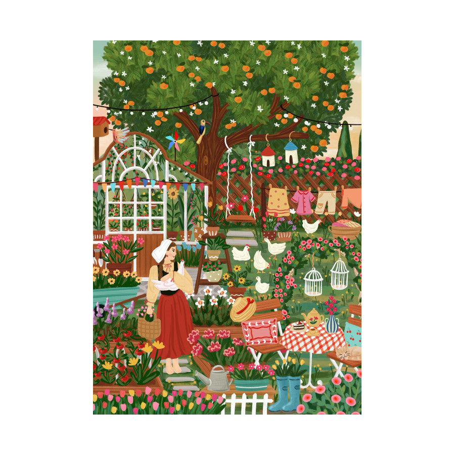 puzzle jardin de campagne cottage garden pieces and peace Nidhi Kachhadiya