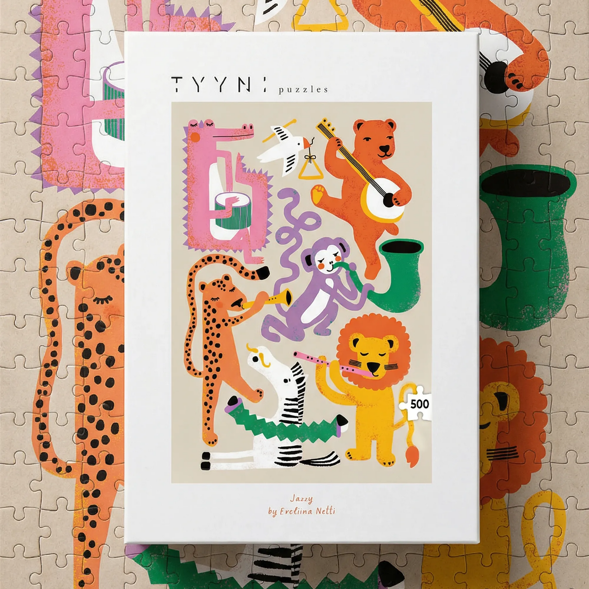 puzzle jazzy animaux tyyni eveliina Netti 500 pièces enfant