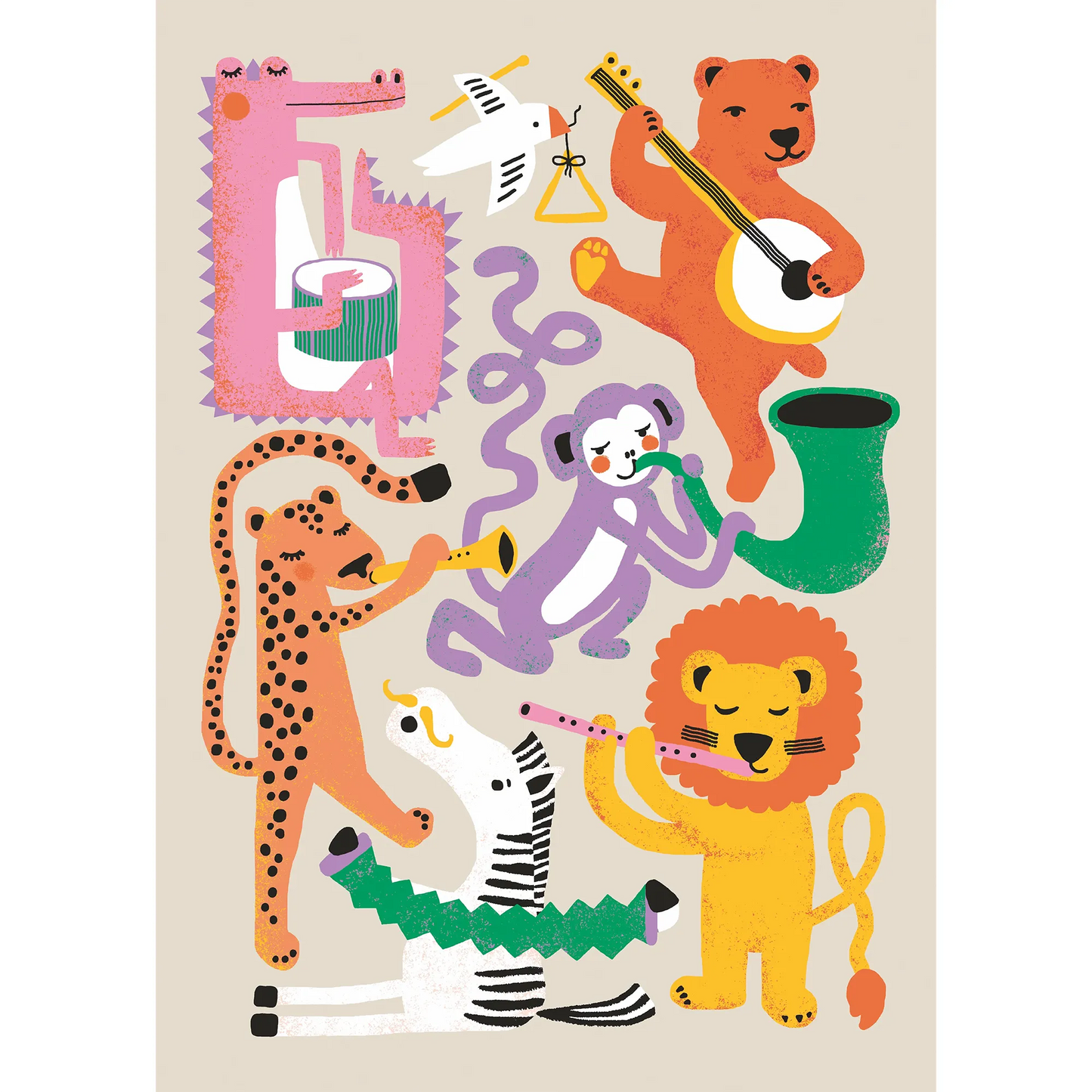 puzzle jazzy animaux tyyni eveliina Netti 500 pièces enfant jazz musique
