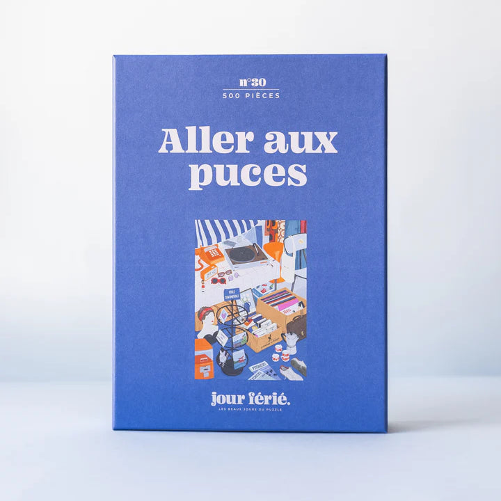 puzzle jour férié 500 pièces aller aux puces brocante vintage chine