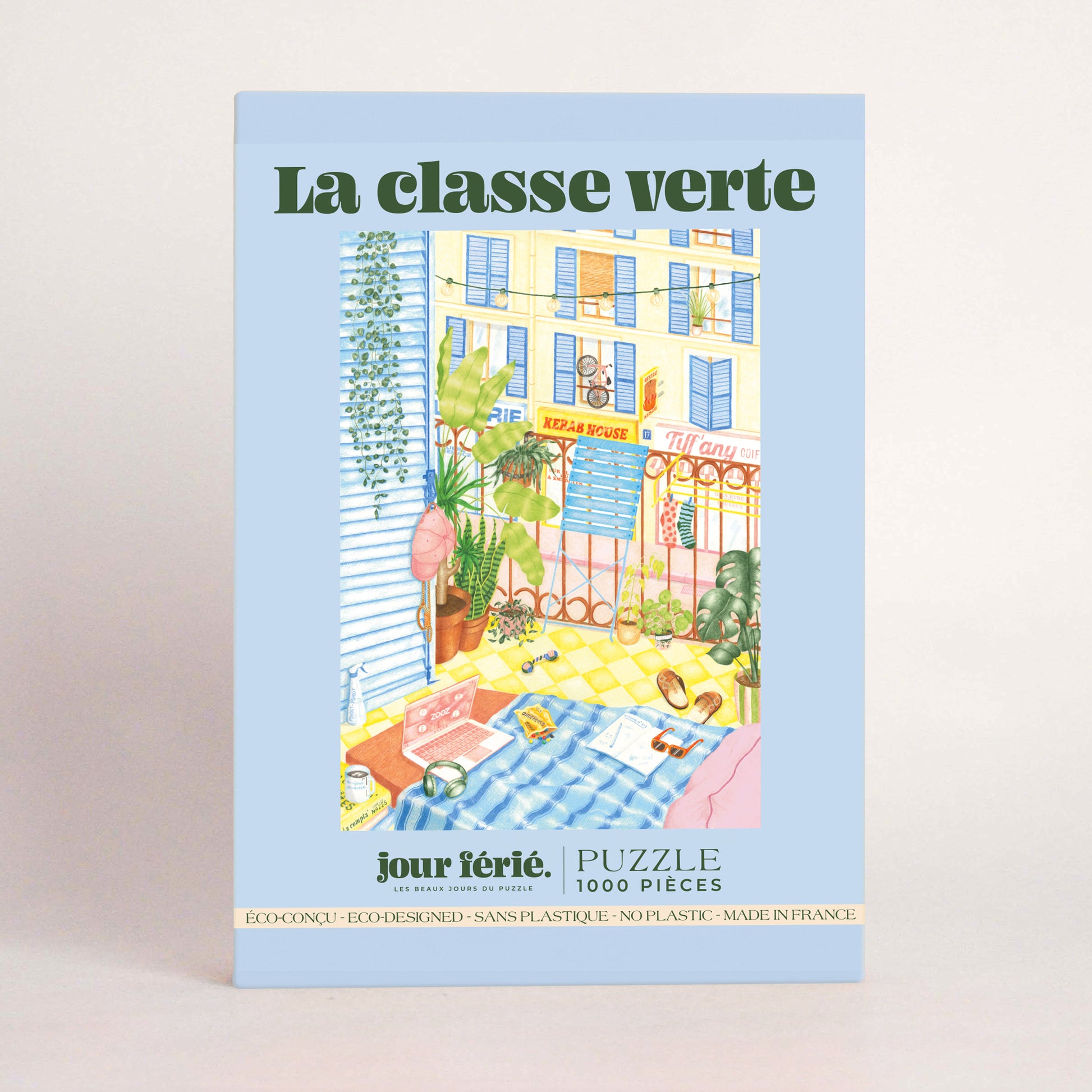 puzzle jour férié classe verte 1000 pièces moderne original made in france