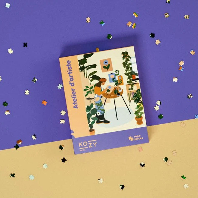 puzzle kozy atelier artiste 1000 pieces Yani Y.illustrations