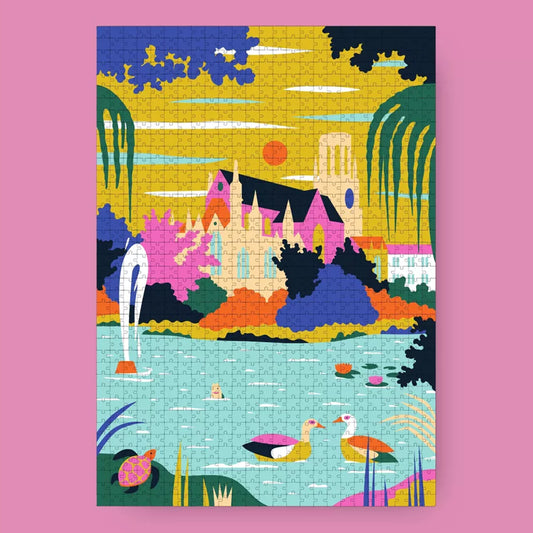 Puzzle 1000 pièces Lac de feu