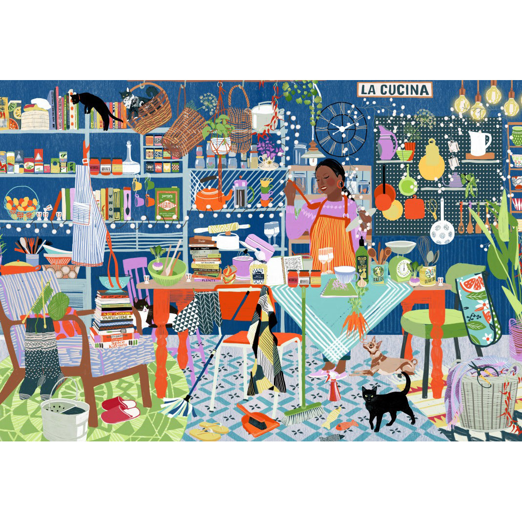 puzzle la cucina cuisine pieces and peace 1000 pièces made in france
