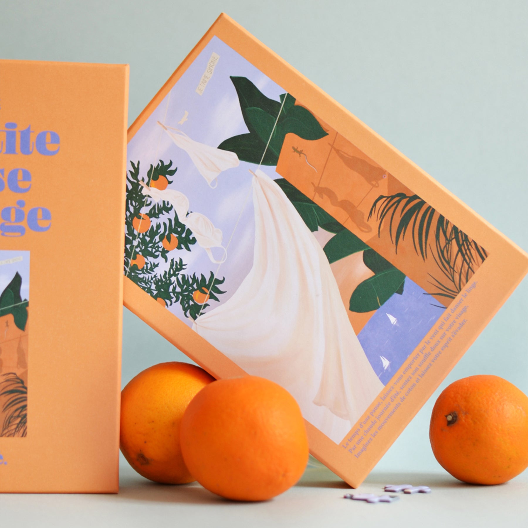 puzzle la petite danse du linge jour férié 500 pièces été