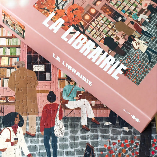 puzzle librairie 500 pièces piecely cosy automne livre librairy