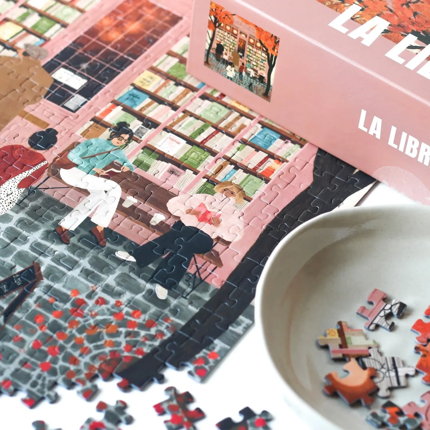 puzzle librairie 500 pièces piecely Rachel Victoria Hillis