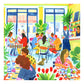 puzzle maguelone du fou bistrot pieces and peace 1000 pièces puzzle carré made in france