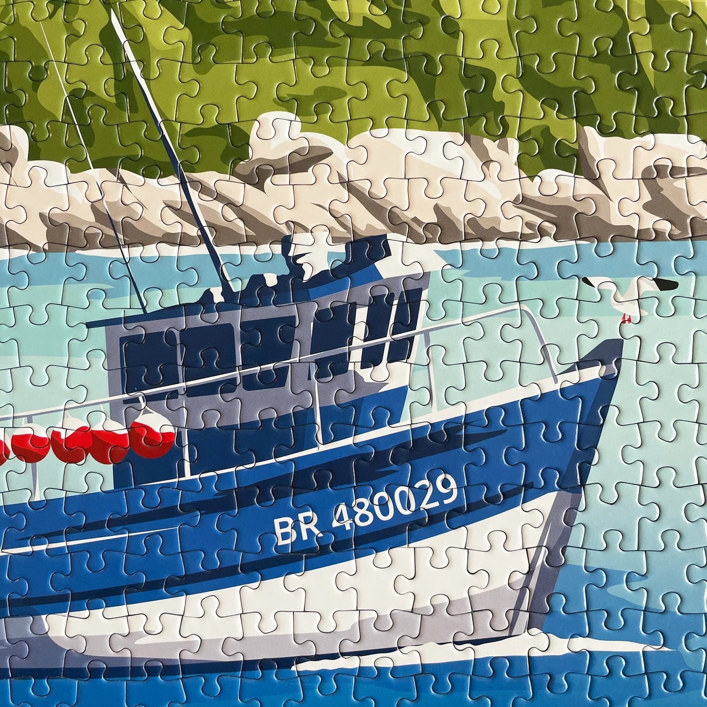 Puzzle 1000 pièces Bretagne port d'attache