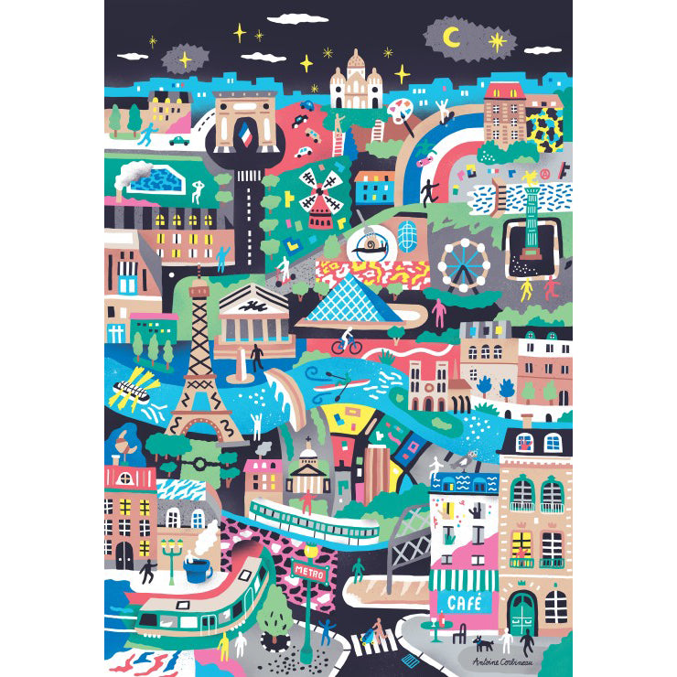 puzzle paris monuments antoine corbineau pieces and peace made in france