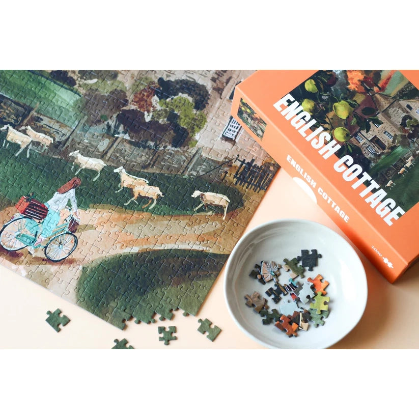 puzzle piecely english cottage Ekaterina Zagorska 1000 pieces campagne cosy