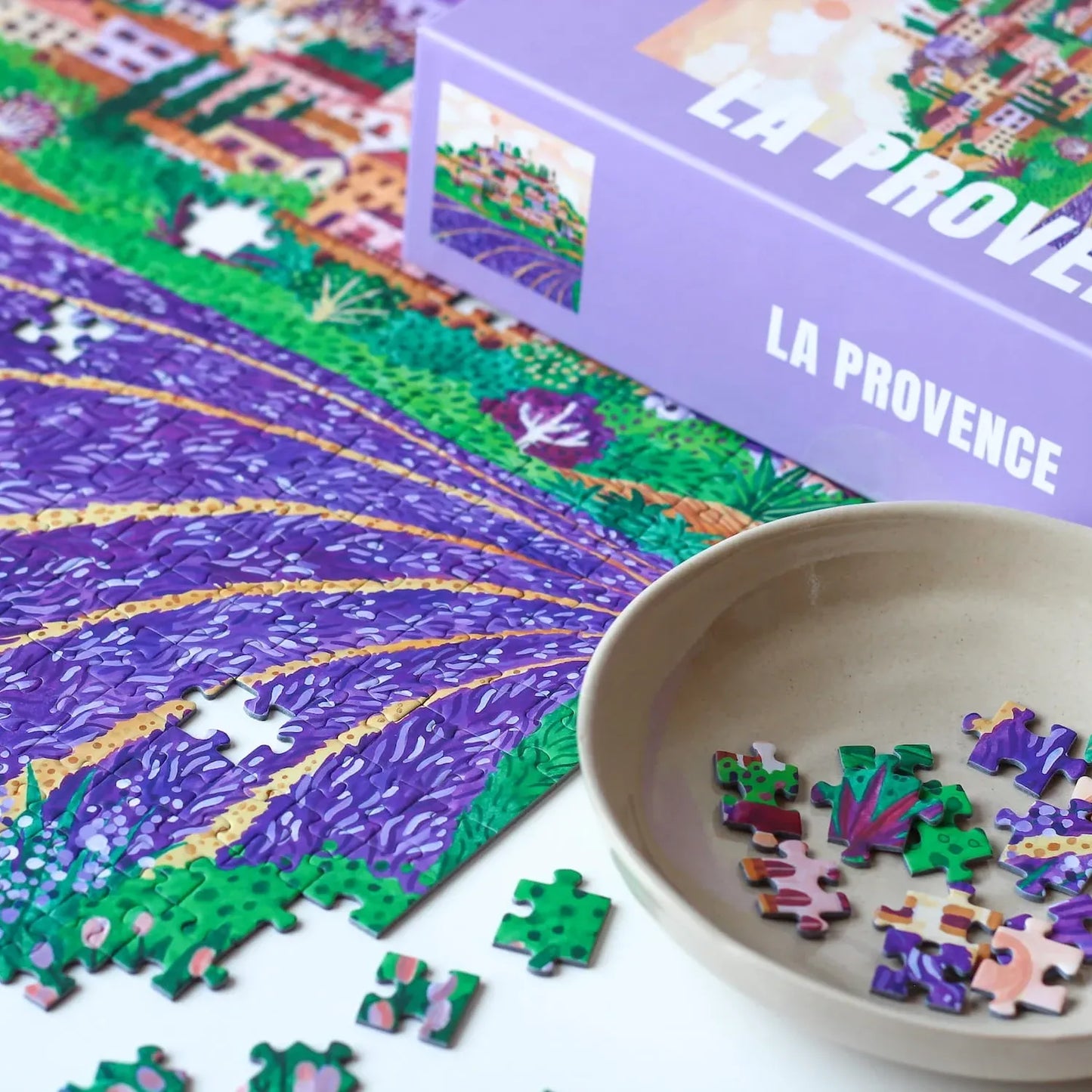 puzzle piecely la provence 500 pièces lavande sud france