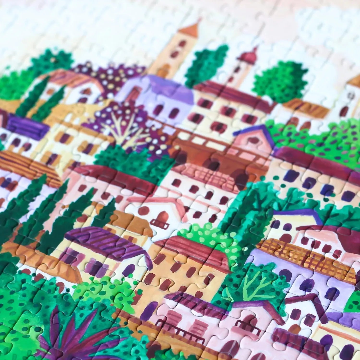 puzzle piecely la provence 500 pièces village sud france