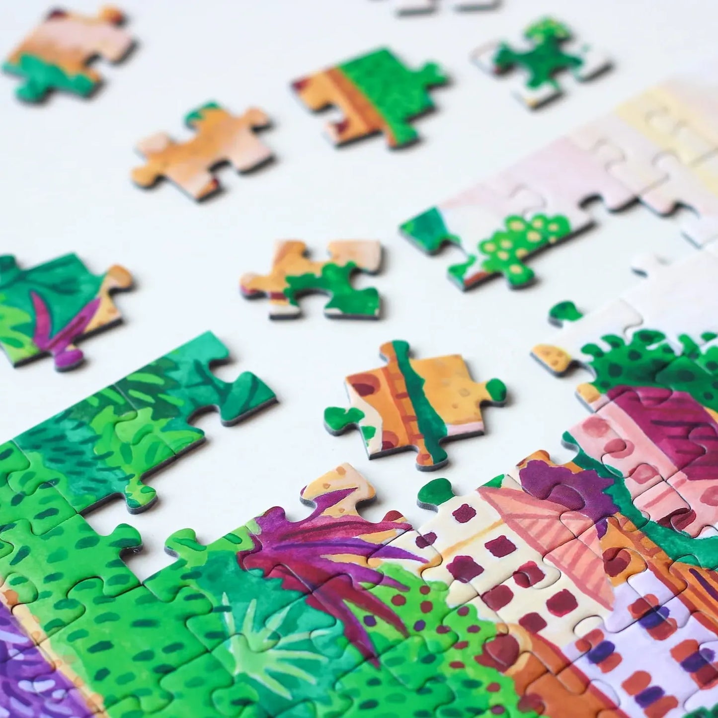 puzzle piecely la provence 500 pièces village sud france lavande