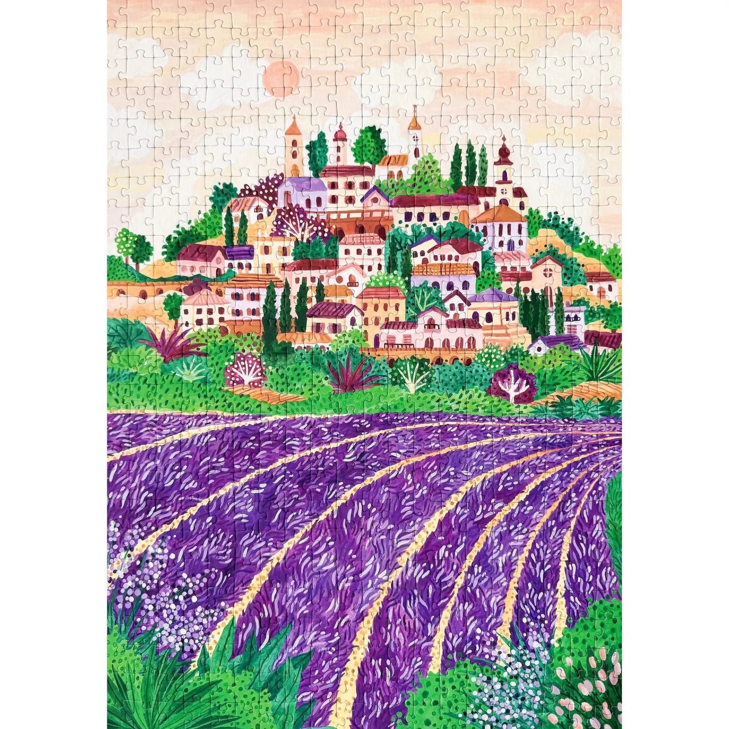 puzzle piecely la provence Ellen Goezel Niehoff 500 pièces lavande sud france