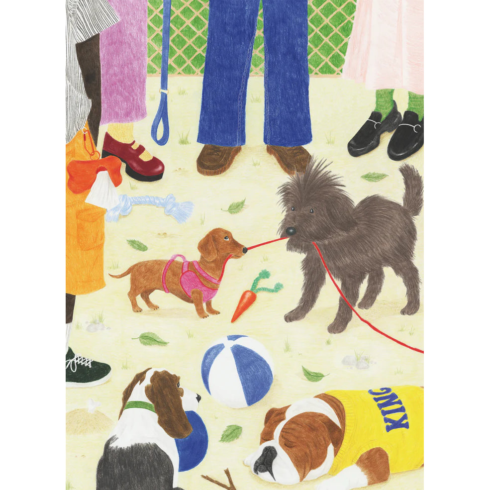puzzle sortir le chien jour férié 1000 pièces