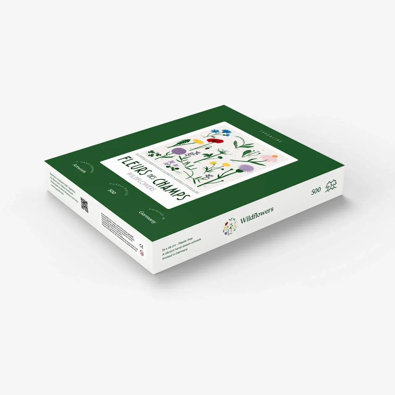 puzzle studio typealive wildflowers 500 pièces fleurs des champs