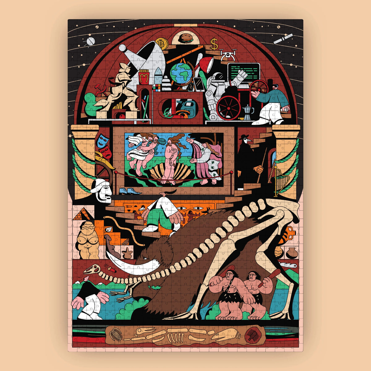 puzzle touche de civilisation das puzzle kollektiv bessa illustration