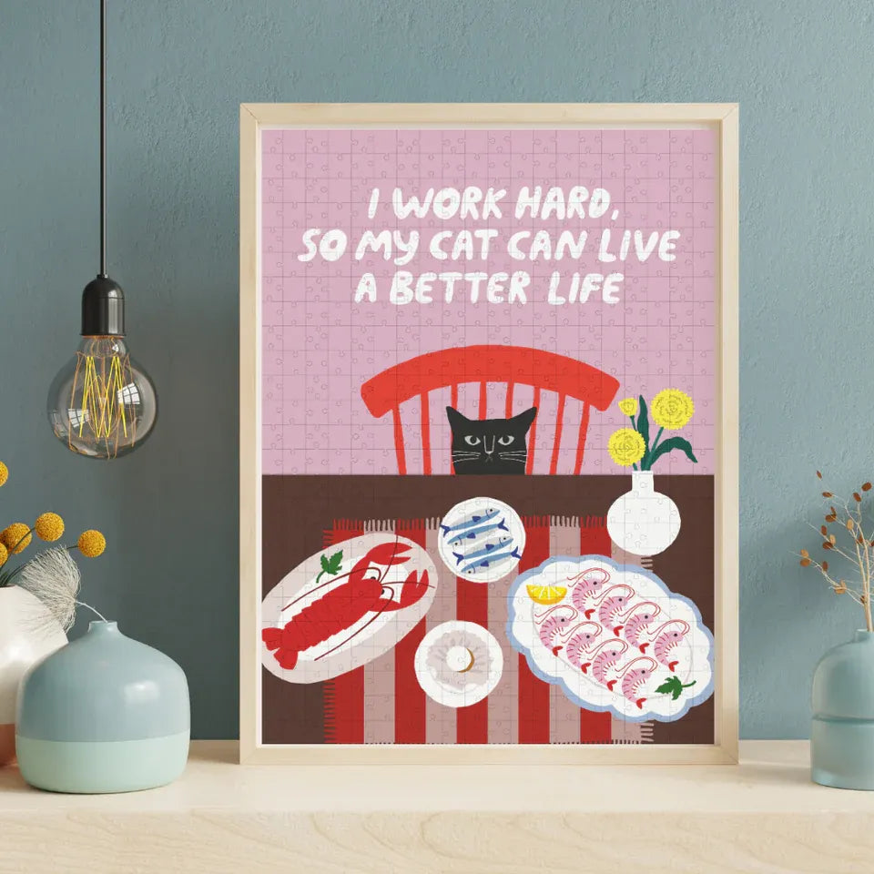 puzzle typealive better life cats 500 pièces chat cat artstudio design
