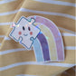 sticker arc en ciel puzzle